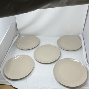 Vtg IKEA of Sweden DINNER plates 21986 Beige Sand Tan 10-1/4"  Set of 5